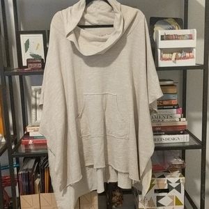 Anthropologie cowl neck poncho